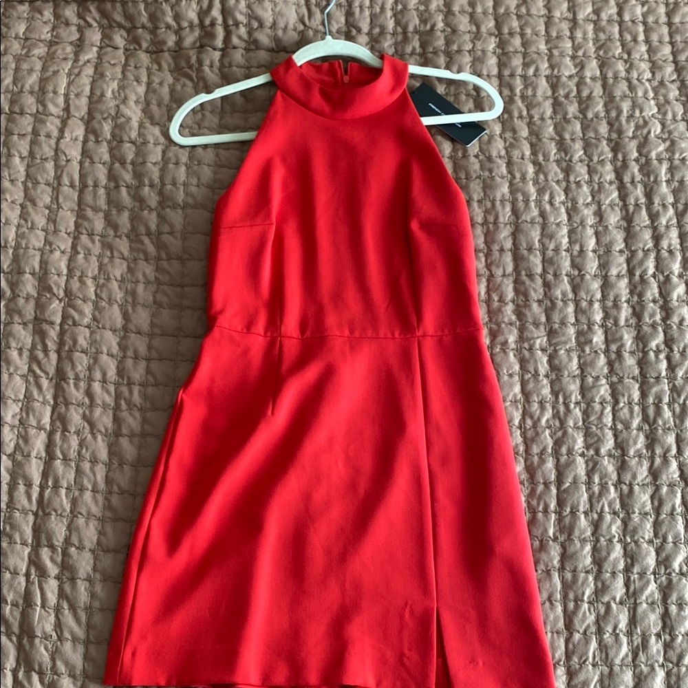 Vibrant Red Sleeveless Dress
